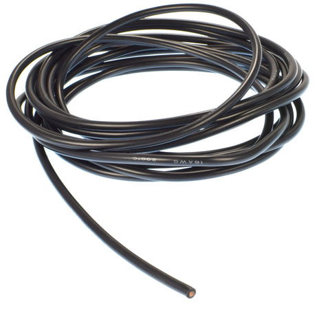 Apex RC Products 3m / 10' Black 16 Gauge AWG Super Flexible Silicone Wire #1161