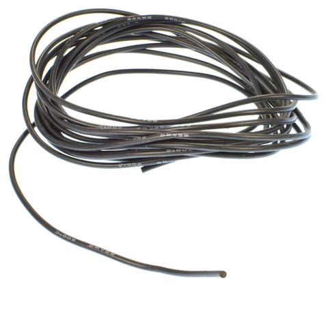 Apex RC Products 3m / 10' Black 22 Gauge AWG Super Flexible Silicone Wire #1191