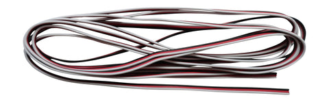 Apex RC Products 3m / 10' 22 Awg White Red Black Futaba Style Servo Wire #1220
