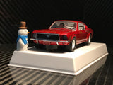 Pioneer "Santa's Stang" Red 1968 Ford Mustang 390 GT 1/32 Scale Slot Car P037