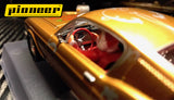 Pioneer "Santa's Stang" Gold 1968 Ford Mustang 390 GT 1/32 Scale Slot Car P038
