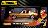Pioneer "Santa's Stang" Gold 1968 Ford Mustang 390 GT 1/32 Scale Slot Car P038
