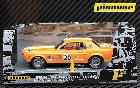 Pioneer 1968 Ford Mustang Notchback #20 - Bob Kramer DPR 1/32 Scale Slot Car P065