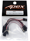 Apex RC Products Futaba Style 3" / 75mm Servo Extension - 5 Pack #1000