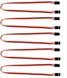 Apex RC Products JR Style 12" / 300mm Male Male Servo Extension - 5 Pack #1014M