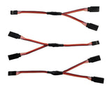 Apex RC Products JR Style 6" / 150mm Servo Y Harness - 3 Pack #1031