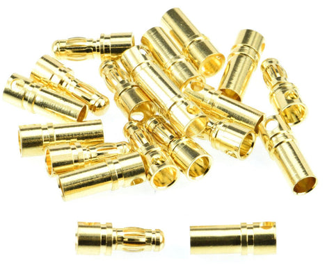 Apex RC Products 3.5mm Male / Female Gold Bullet Connectors Plugs - 10 Pair #1102