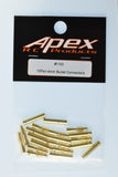 Apex RC Products 4.0mm Male / Female Gold Bullet Connectors Plugs - 10 Pair #1103