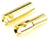 Apex RC Products 5.5mm Male / Female Gold Plated Bullet Connectors Plugs - 10 Pair #1106