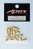Apex RC Products 6.0mm Male / Female Gold Plated Bullet Connectors Plugs - 10 Pair #1107