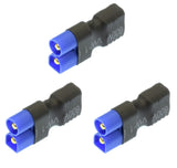 Apex RC Products No Wire Female Ultra T Plug (Deans Style) -> Male EC3 Adapter - 3 Pack #1250