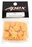 Apex RC Products Male/Female XT60 Battery Connector Plugs - 10 Pair #1540
