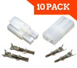 Apex RC Products Male/Female Tamiya Style Battery Connector Plugs - 10 Pair #1555