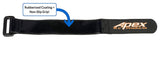 Apex RC Products 20mm X 200mm HD Rubberized Battery Strap - 5 Pack #3030