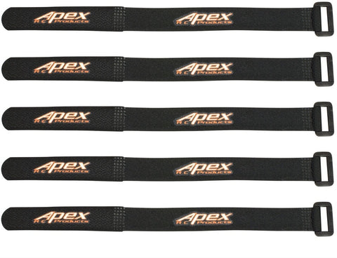 Apex RC Products 16mm X 200mm Lipo Battery Strap - 5 Pack #3040