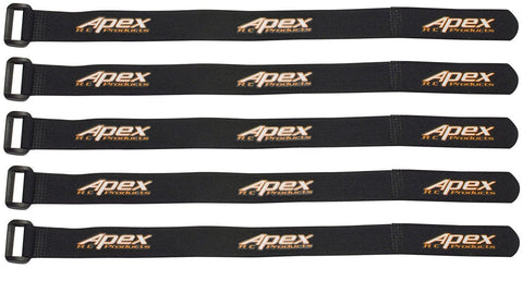 Apex RC Products 20mm X 300mm Lipo Battery Strap - 5 Pack #3051