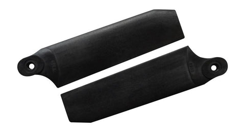 KBDD Midnight Black 72.5mm W/ 5mm Root Extreme Tail Rotor Blades #4036