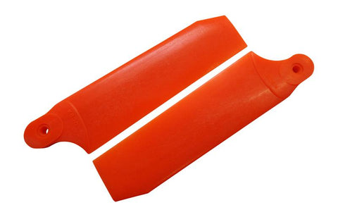 KBDD Neon Orange 104mm Extreme Tail Rotor Blades #4079
