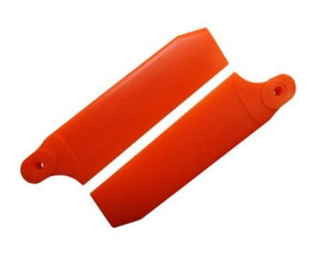 KBDD Neon Orange 84.5mm Extreme Tail Rotor Blades #4093
