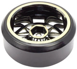 Apex RC Products 1/10 On-Road Chrome Split 7 Spoke Wheels & Drift Tire Set #5033