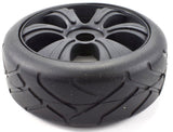 Apex RC Products 1/8 On-Road Black Aggressor Wheels & Super Grip Tire Set #6024
