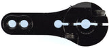 Apex RC Products 23T JR Black Aluminum Dual Clamping Servo Horn - 2 Pack #8005