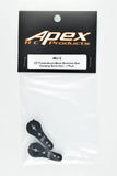 Apex RC Products 25T Futaba Black Aluminum Dual Clamping Servo Horn - 2 Pack #8015