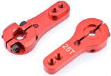 Apex RC Products 25T Futaba Red Aluminum Dual Clamping Servo Horn - 2 Pack #8016
