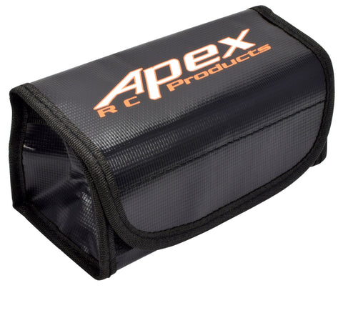 Apex RC Products 64mm X 50mm X 125mm Mini Lipo Safe Fire Resistant Charging Bag #8085