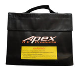 Apex RC Products 240mm X 65mm X 80mm XL Jumbo Lipo Safe Fire Resistant Charging Bag #8089