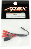 Apex RC Products 3 Male JST Servo Extension Power Tap - For RPM Light Kits #9030