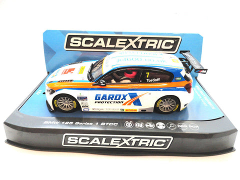 Scalextric "Gardox" BMW 125 1 Series BTCC PCR DPR W/ Lights 1/32 Slot Car C3735