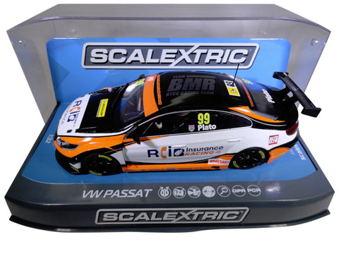 Scalextric "RCI" BTCC VW Passat PCR DPR W/ Lights 1/32 Scale Slot Car C3737