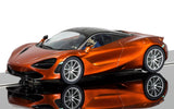 Scalextric Azores Orange McLaren 720S DPR W/ Lights 1/32 Scale Slot Car C3895