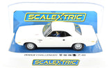 Scalextric White Dodge Challenger DPR W/ Lights 1/32 Scale Slot Car C3935
