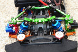 GPM Racing Traxxas 4-Tec 2.0 Blue Aluminum Front C Hub Set GT019-B