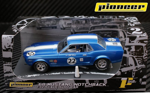 Pioneer 1968 Ford Mustang Notchback #22 - Bill Maier DPR 1/32 Scale Slot Car P010