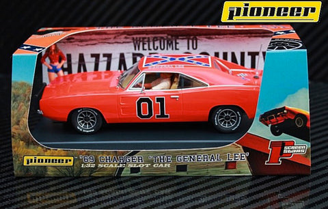 Pioneer "The General Lee" 1969 Dodge Charger DPR 1/32 Scale Slot Car P016