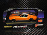 Pioneer Solar Orange 1968 Ford Mustang Fastback DPR 1/32 Scale Slot Car P054