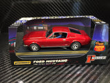 Pioneer Candy Red 1968 Ford Mustang Fastback DPR 1/32 Scale Slot Car P057