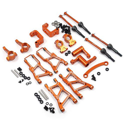 Yeah Racing HPI RS4 Sport 3 Orange Aluminum Chassis Upgrade Kit RSS3-S01OR