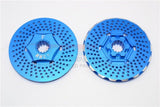 GPM Racing Traxxas X-Maxx Blue Aluminum +3mm Front Wheel Hex W/ Brake Disk TXM006F-DISK-B