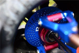 GPM Racing Traxxas X-Maxx Blue Aluminum +3mm Rear Wheel Hex W/ Brake Disk TXM006R-DISK-B